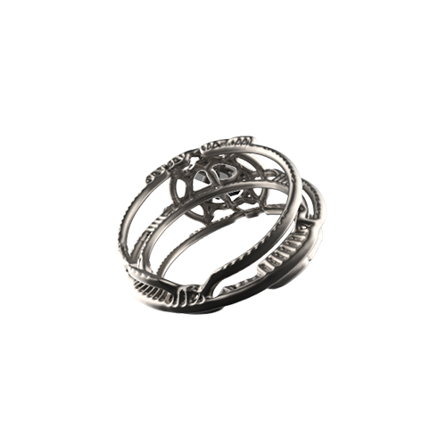 Anello Black Hole di Alienite - vista posteriore